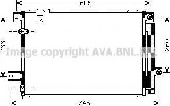 Ava Quality Cooling TOA5409 - Конденсатор, кондиціонер autozip.com.ua