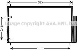 Ava Quality Cooling TOA5405 - Конденсатор, кондиціонер autozip.com.ua