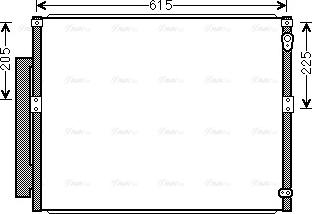 AVA TOA5564D - Конденсатор, кондиціонер autozip.com.ua
