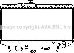 Ava Quality Cooling TOA2162 - Радіатор, охолодження двигуна autozip.com.ua