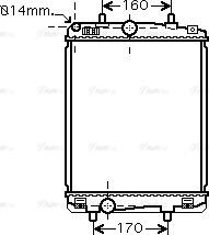 Ava Quality Cooling TOA2364 - Радіатор, охолодження двигуна autozip.com.ua