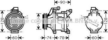 Ava Quality Cooling TO K452 - Компресор, кондиціонер autozip.com.ua