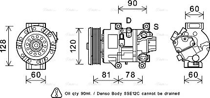 Ava Quality Cooling TOK581 - Компресор, кондиціонер autozip.com.ua