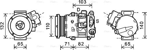 Ava Quality Cooling TOK659 - Компресор, кондиціонер autozip.com.ua