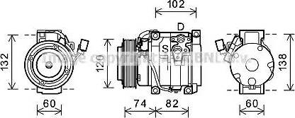 Ava Quality Cooling TOK612 - Компресор, кондиціонер autozip.com.ua