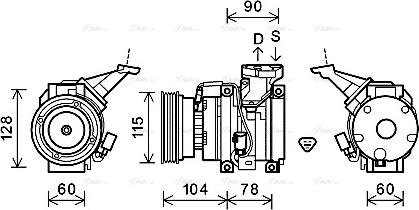 Ava Quality Cooling TOK633 - Компресор, кондиціонер autozip.com.ua