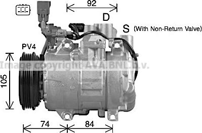 Ava Quality Cooling TOK763 - Компресор, кондиціонер autozip.com.ua