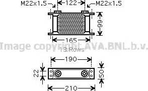 Ava Quality Cooling UV3132 - Масляний радіатор, автоматична коробка передач autozip.com.ua