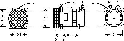 Ava Quality Cooling UVAK045 - Компресор, кондиціонер autozip.com.ua