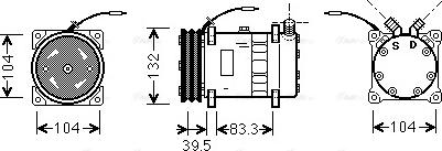 Ava Quality Cooling UVAK048 - Компресор, кондиціонер autozip.com.ua