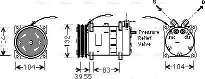 Ava Quality Cooling UVAK064 - Компресор, кондиціонер autozip.com.ua