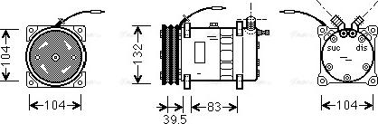 Ava Quality Cooling UVAK077 - Компресор, кондиціонер autozip.com.ua