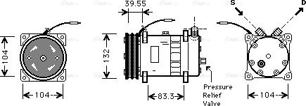 Ava Quality Cooling UVAK113 - Компресор, кондиціонер autozip.com.ua