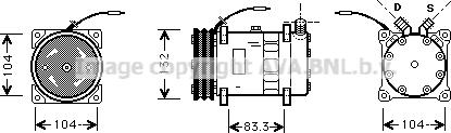 Ava Quality Cooling UVK045 - Компресор, кондиціонер autozip.com.ua