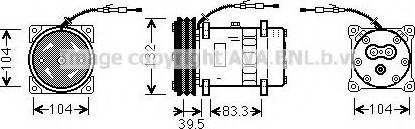 Ava Quality Cooling UVK109 - Компресор, кондиціонер autozip.com.ua