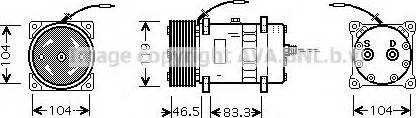 Ava Quality Cooling UVK123 - Компресор, кондиціонер autozip.com.ua