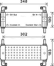 Ava Quality Cooling VL3073 - Масляний радіатор, рухове масло autozip.com.ua