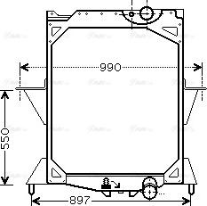 Ava Quality Cooling VL 2042 - Радіатор, охолодження двигуна autozip.com.ua