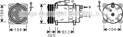 Ava Quality Cooling VLK080 - Компресор, кондиціонер autozip.com.ua