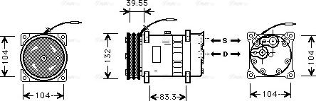 Ava Quality Cooling VLK039 - Компресор, кондиціонер autozip.com.ua