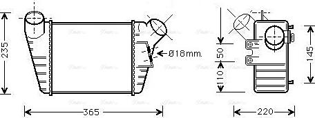 Ava Quality Cooling VN4182 - Интеркулер autozip.com.ua