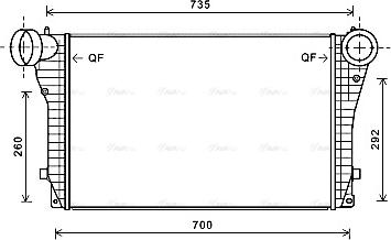 Ava Quality Cooling VN4319 - Интеркулер autozip.com.ua