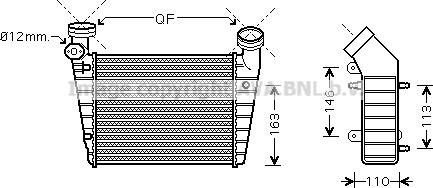 Ava Quality Cooling VN4216 - Интеркулер autozip.com.ua