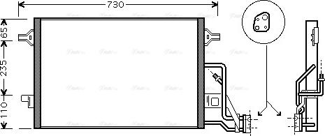 Ava Quality Cooling VN5190 - Конденсатор, кондиціонер autozip.com.ua