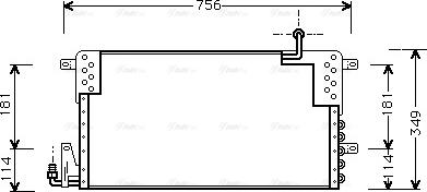 AVA VN5161 - Конденсатор, кондиціонер autozip.com.ua