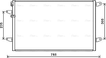 AVA VN5379 - Конденсатор, кондиціонер autozip.com.ua