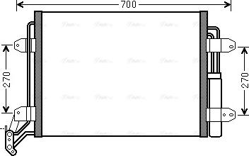 Ava Quality Cooling VN5291D - Конденсатор, кондиціонер autozip.com.ua