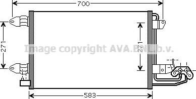 Ava Quality Cooling VN5209 - Конденсатор, кондиціонер autozip.com.ua