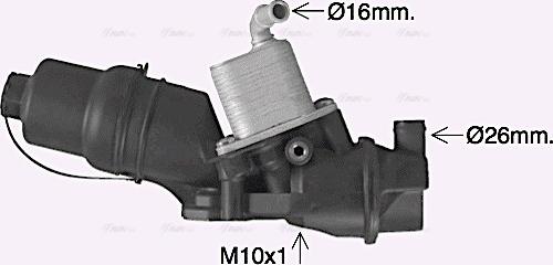 Ava Quality Cooling VN3329H - Масляний радіатор, рухове масло autozip.com.ua