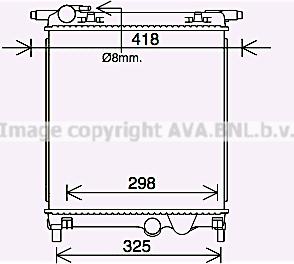 Ava Quality Cooling VW2407 - Радіатор, охолодження двигуна autozip.com.ua