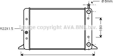 Ava Quality Cooling VN2058 - Радіатор, охолодження двигуна autozip.com.ua