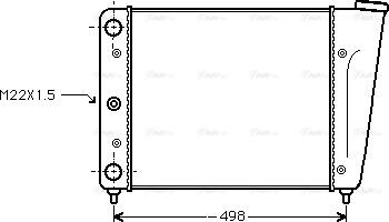 Ava Quality Cooling VN2009 - Радіатор, охолодження двигуна autozip.com.ua