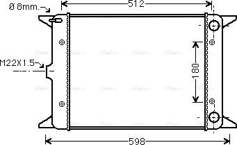 Ava Quality Cooling VN2005 - Радіатор, охолодження двигуна autozip.com.ua