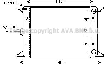 Ava Quality Cooling VNA2005 - Радіатор, охолодження двигуна autozip.com.ua