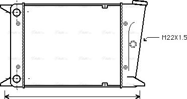 Ava Quality Cooling VN2006 - Радіатор, охолодження двигуна autozip.com.ua