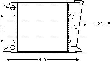 Ava Quality Cooling VN2001 - Радіатор, охолодження двигуна autozip.com.ua