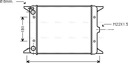 Ava Quality Cooling VN2013 - Радіатор, охолодження двигуна autozip.com.ua