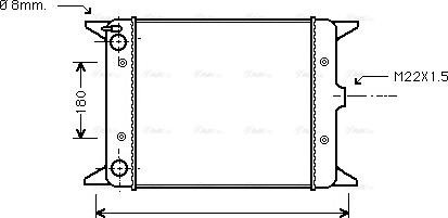 Ava Quality Cooling VN2012 - Радіатор, охолодження двигуна autozip.com.ua