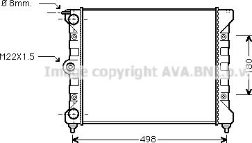 Ava Quality Cooling VN2039 - Радіатор, охолодження двигуна autozip.com.ua