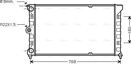 Ava Quality Cooling VN2037 - Радіатор, охолодження двигуна autozip.com.ua