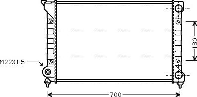 AVA VN2072 - Радіатор, охолодження двигуна autozip.com.ua
