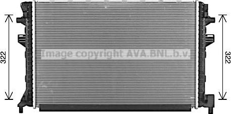 Ava Quality Cooling VN2383 - Радіатор, охолодження двигуна autozip.com.ua