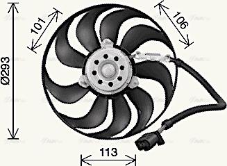 Ava Quality Cooling VN7546 - Вентилятор, охолодження двигуна autozip.com.ua