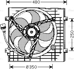 Ava Quality Cooling VN7506 - Вентилятор, охолодження двигуна autozip.com.ua