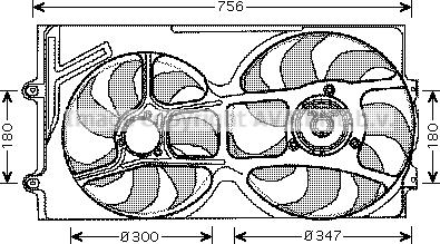 Ava Quality Cooling VN7514 - Вентилятор, охолодження двигуна autozip.com.ua