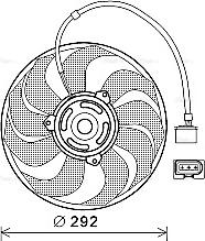 Ava Quality Cooling VN7533 - Вентилятор, охолодження двигуна autozip.com.ua